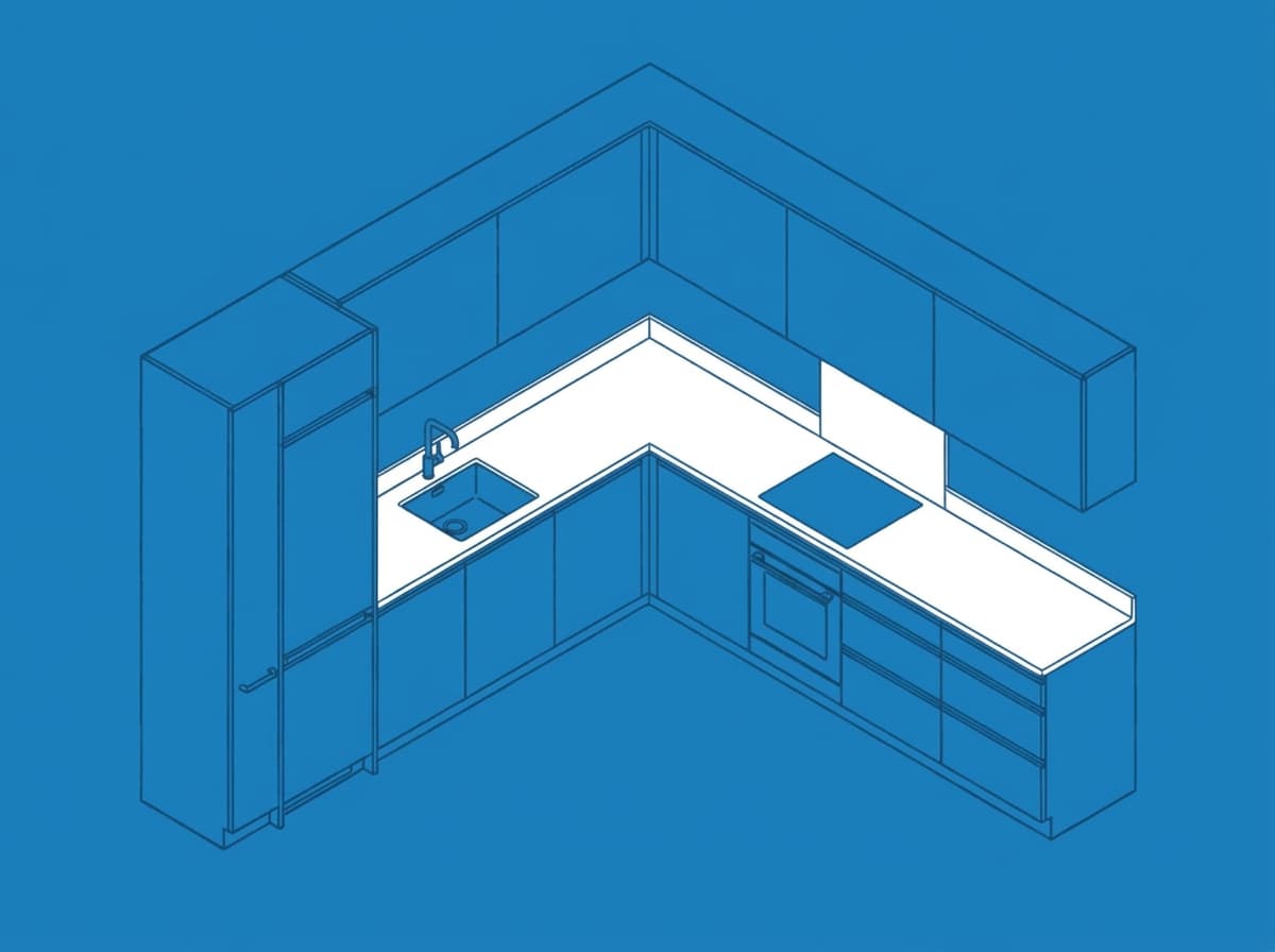 Medium kitchen layout