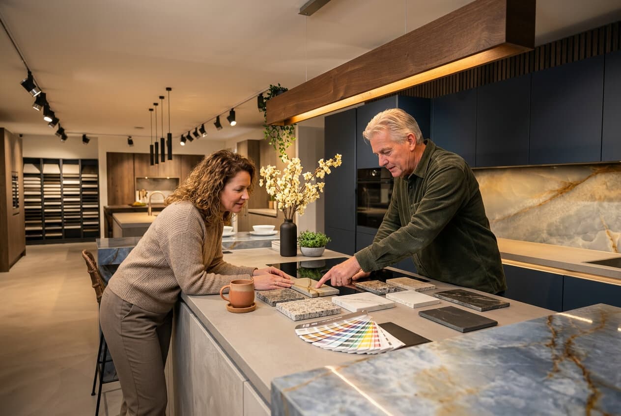 Design consultation with a worktop expert